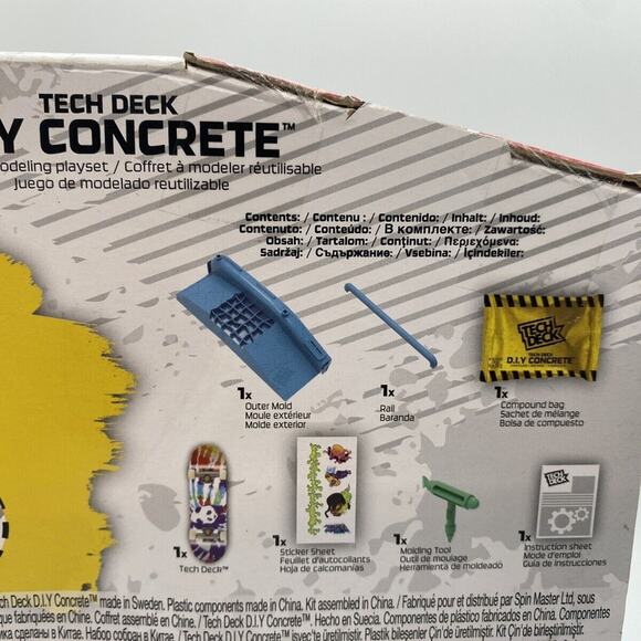TECH DECK DIY Concrete Reusable Modeling Playset W/Exclusive Enjoi Fingerboard - Picture 5 of 12